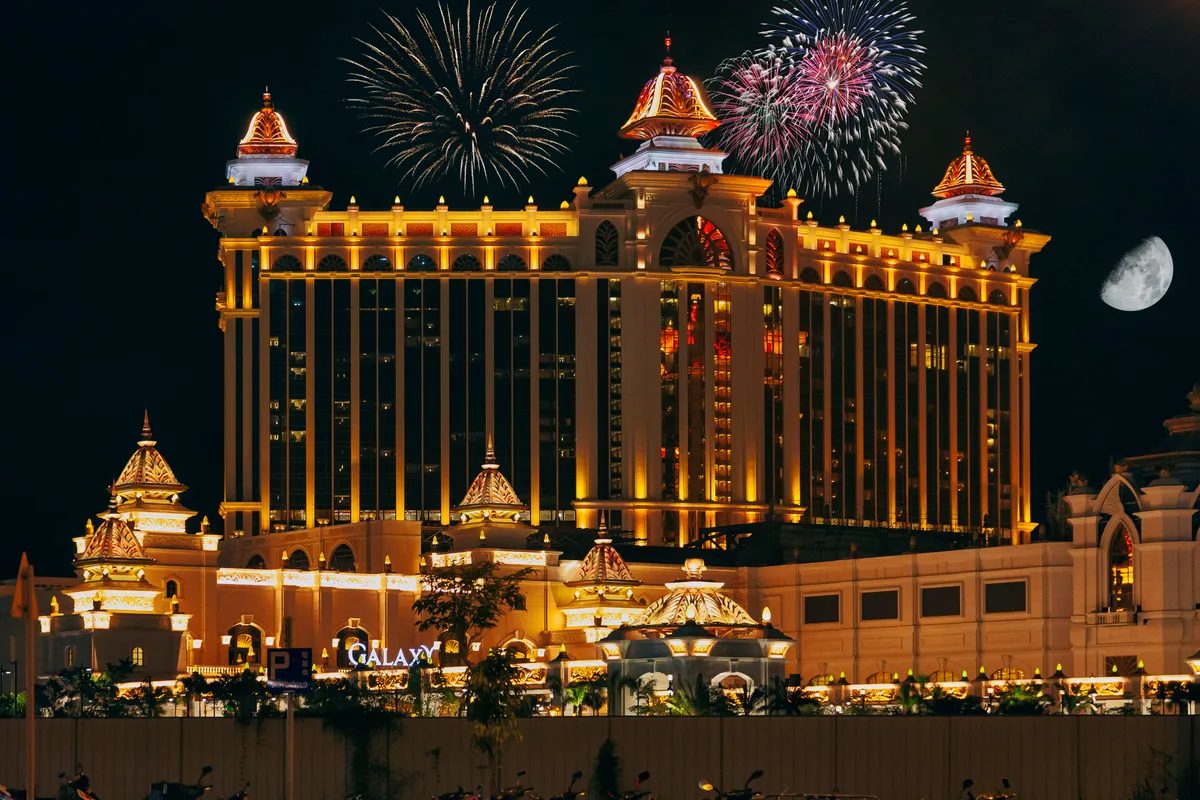 Hospitality asset at night, an acquisition target